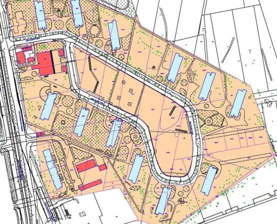 fragment mapy obszaru miejskiego