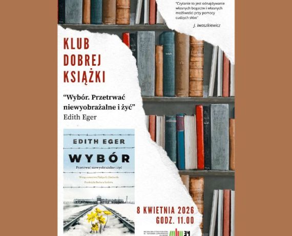 Klub Dobrej Książki - plakat z okładką książki 