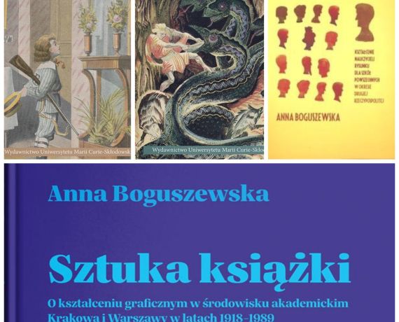 Kolaż okładek książek Anny Boguszewskiej