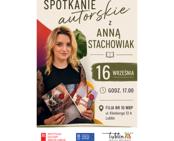 Spotkanie autorskie z Anną Stachowiak