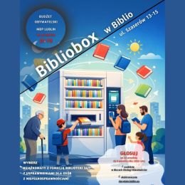 Plakat promujący projekt "Bibliobox - Biblioteka 24/7"