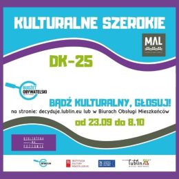 Grafika promująca projekt "Kulturalne Szerokie"