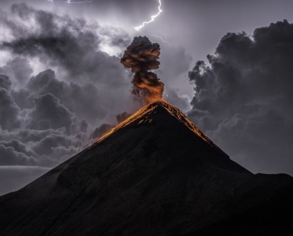 Wulkan Fuego, Gwatemala