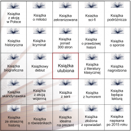 ksiażkowa karta BINGO