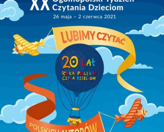 plakat XX Ogólnopolskiego Tygodnia Czytania Dzieciom