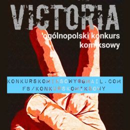 Plakat do ogólnopolskiego Konkusu Komiksowego Victoria