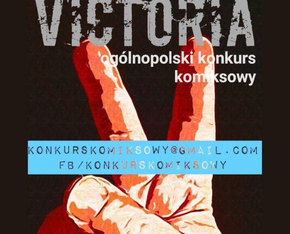 Plakat do ogólnopolskiego Konkusu Komiksowego Victoria