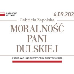 Plakat promujący Narodowe Czytanie