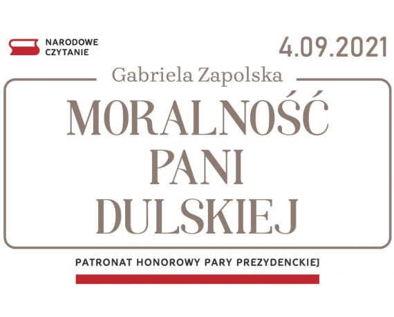 Plakat promujący Narodowe Czytanie