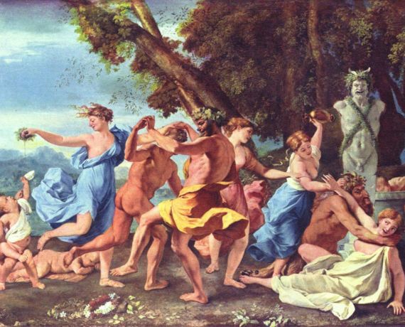 Nicolas_Poussin_Bachanalia przed hermą Pana