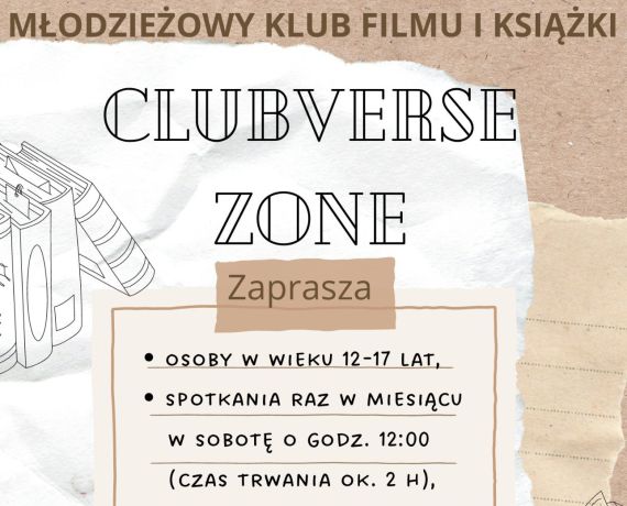 Plakat  zaproszenie - mlodzieżowy klub