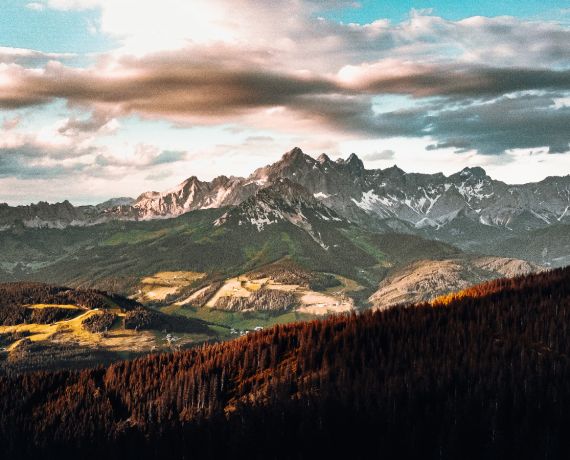 panorama górskiego pasma
