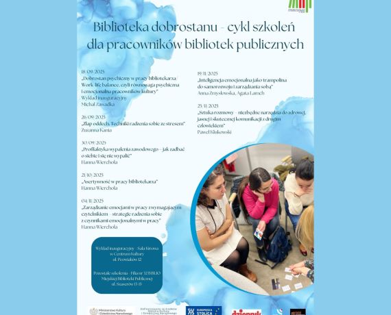 Plakat promujący projekt szkoleń dla pracowników - 