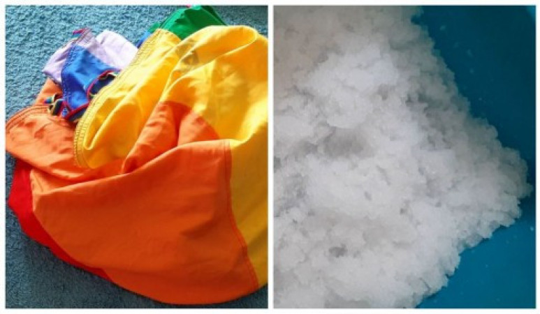 chusta Klanza i śnieg